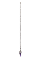 Ornate Amethyst Crystal Pendulum