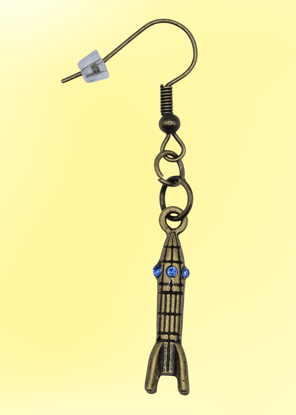 Retro Rocket Ship Earrings