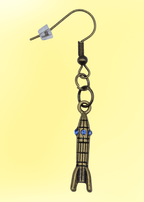 Retro Rocket Ship Earrings