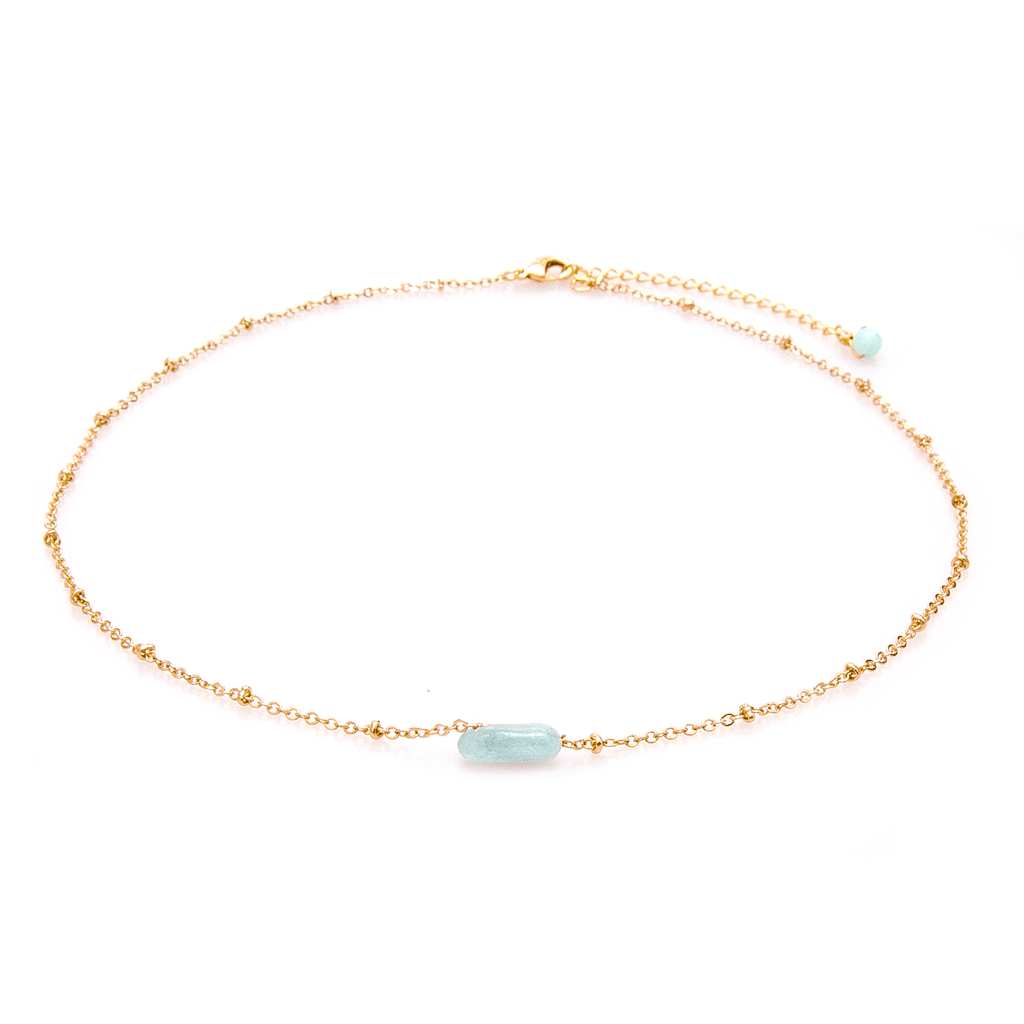 Divine Healer + Aquamarine Necklace Stack