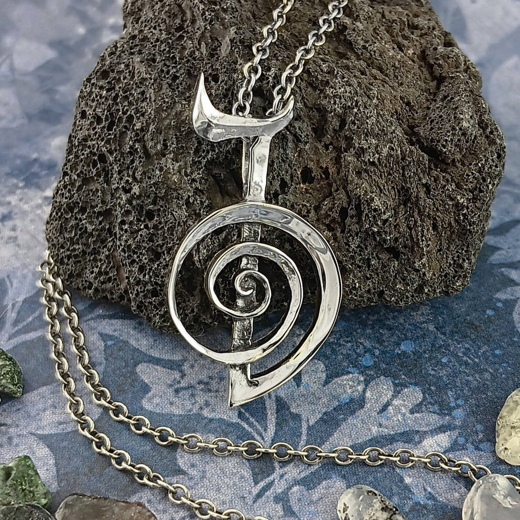 Reiki Cho Ku Rei Symbol Pendant, Handmade