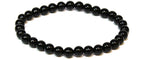 Black Obsidian Round Bead Bracelet