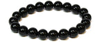 Black Obsidian Round Bead Bracelet