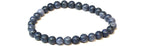 Blue Coral Round Bead Bracelet