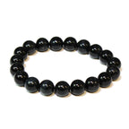 Blue Tiger Eye (Hawk's Eye) Round Bead Bracelet