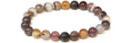 Botswana Agate Round Bead Bracelet