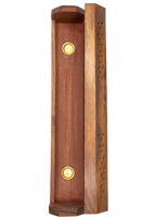 Pentacle Brass Inlay Coffin Incense Burner