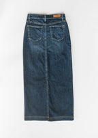 Bria Dark Wash Denim Maxi Skirt - FINAL SALE