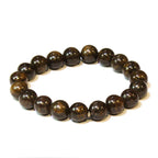 Bronzite Round Bead Bracelet