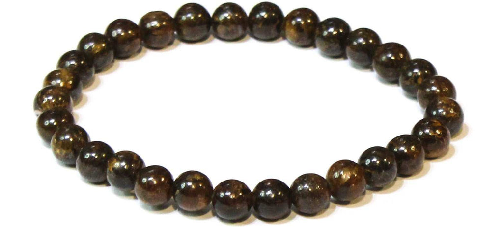 Bronzite Round Bead Bracelet