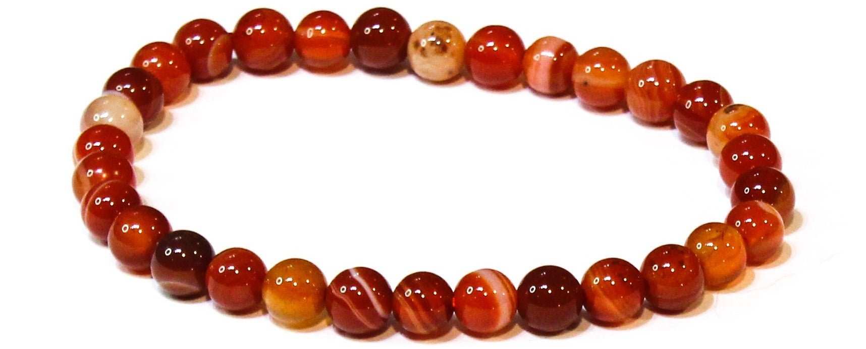 Carnelian Round Bead Bracelet - The Artist's Stone