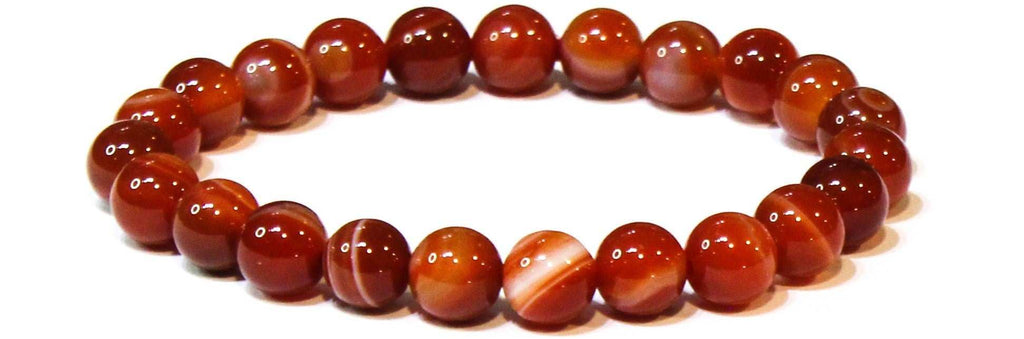 Carnelian Round Bead Bracelet - The Artist's Stone