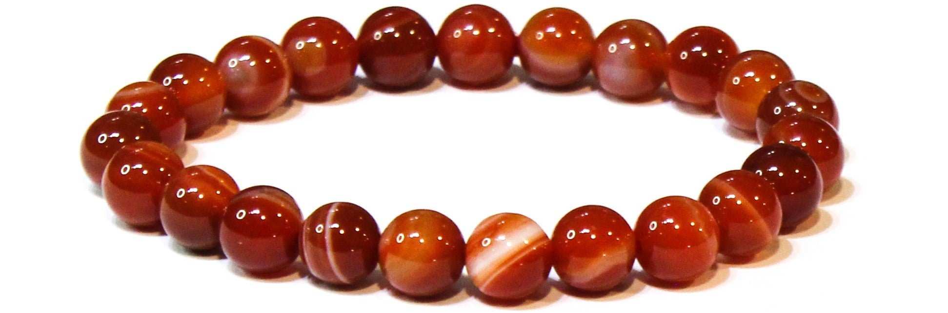 Carnelian Round Bead Bracelet - The Artist's Stone