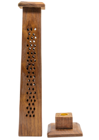 Brass Inlay Tree of Life Vertical Incesne Burner