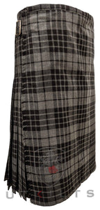 Traditional Kilt – Standard 4–5 Yard Wool, Gray Watch