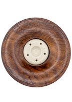 Ceramic & Wood Cone - Stick Incense Burner