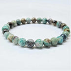Chrysocolla Round Bead Bracelet - The Peace Stone
