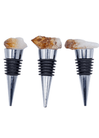 Citrine Crystal Wine Stopper