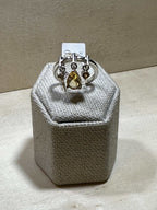 Citrine Tear Dangle Ring (03.4032)