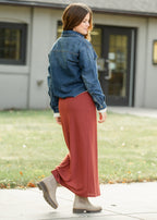 Clarise Rust Premium Knit Maxi Skirt - FINAL SALE