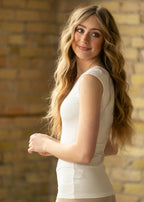 Classic Ivory Cap Sleeve Tank