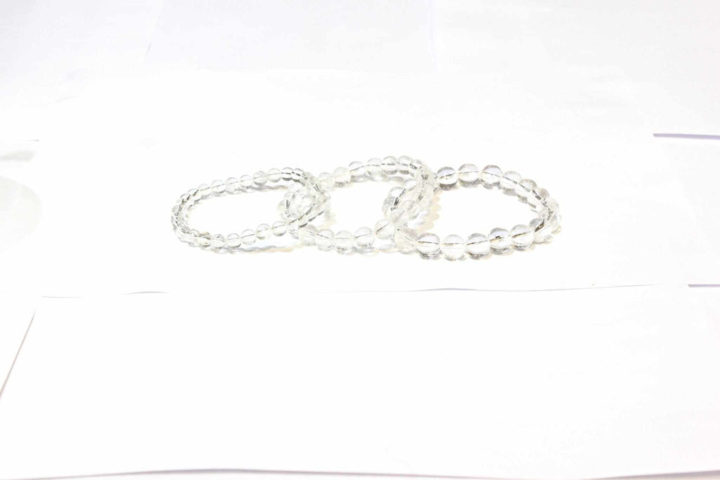 Clear Quartz Round Bead Bracelet - The Master Healer
