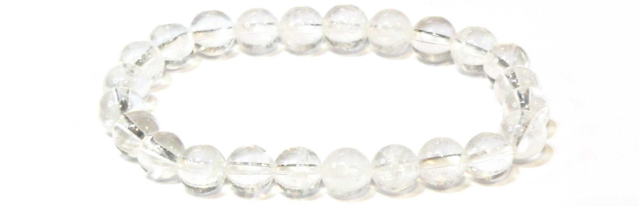 Clear Quartz Round Bead Bracelet - The Master Healer
