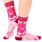 Cute Baphomet Goat Crew Socks