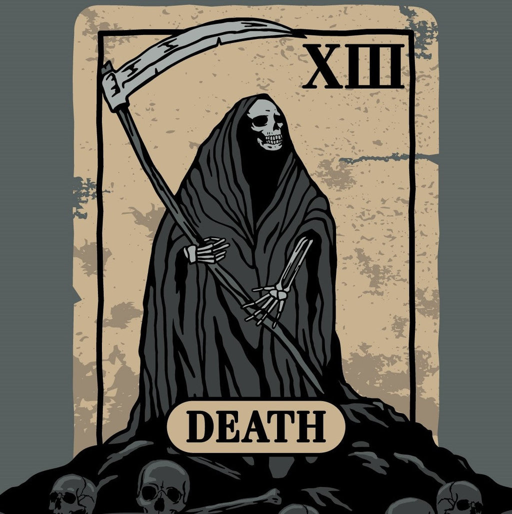Death Tarot Card Crew Socks