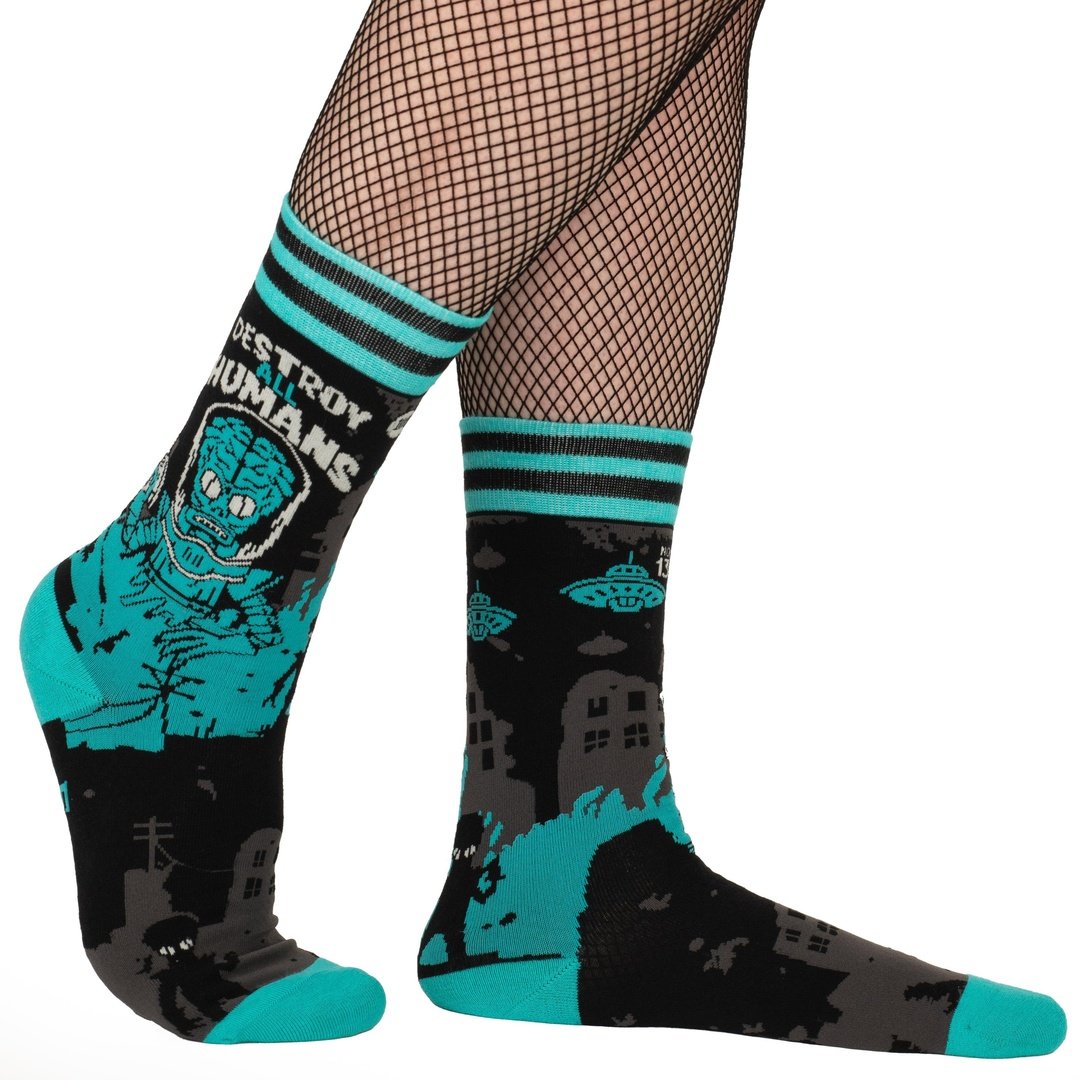 Retro Horror Crew Sock Pack  | 4 Designs