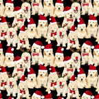 Dogs in Santa Hats Shorter Fit & Flare Dress