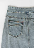 Donna Classic Wash Maxi Denim Skirt