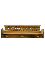 Brass Inlay Elephant Coffin Incense Burner