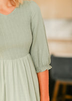 Flora Smocked Midi Dress