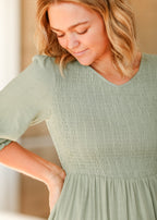 Flora Smocked Midi Dress