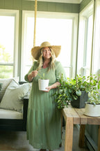 Flora Smocked Midi Dress