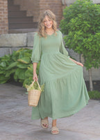 Flora Smocked Midi Dress