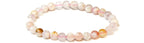 Flower Agate Round Bead Bracelet - Stone of the Divine Feminine