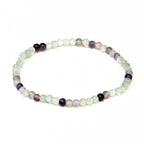 Fluorite Round Bead Bracelet - The Student's Stone
