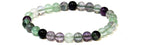 Fluorite Round Bead Bracelet - The Student's Stone