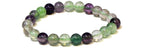 Fluorite Round Bead Bracelet - The Student's Stone