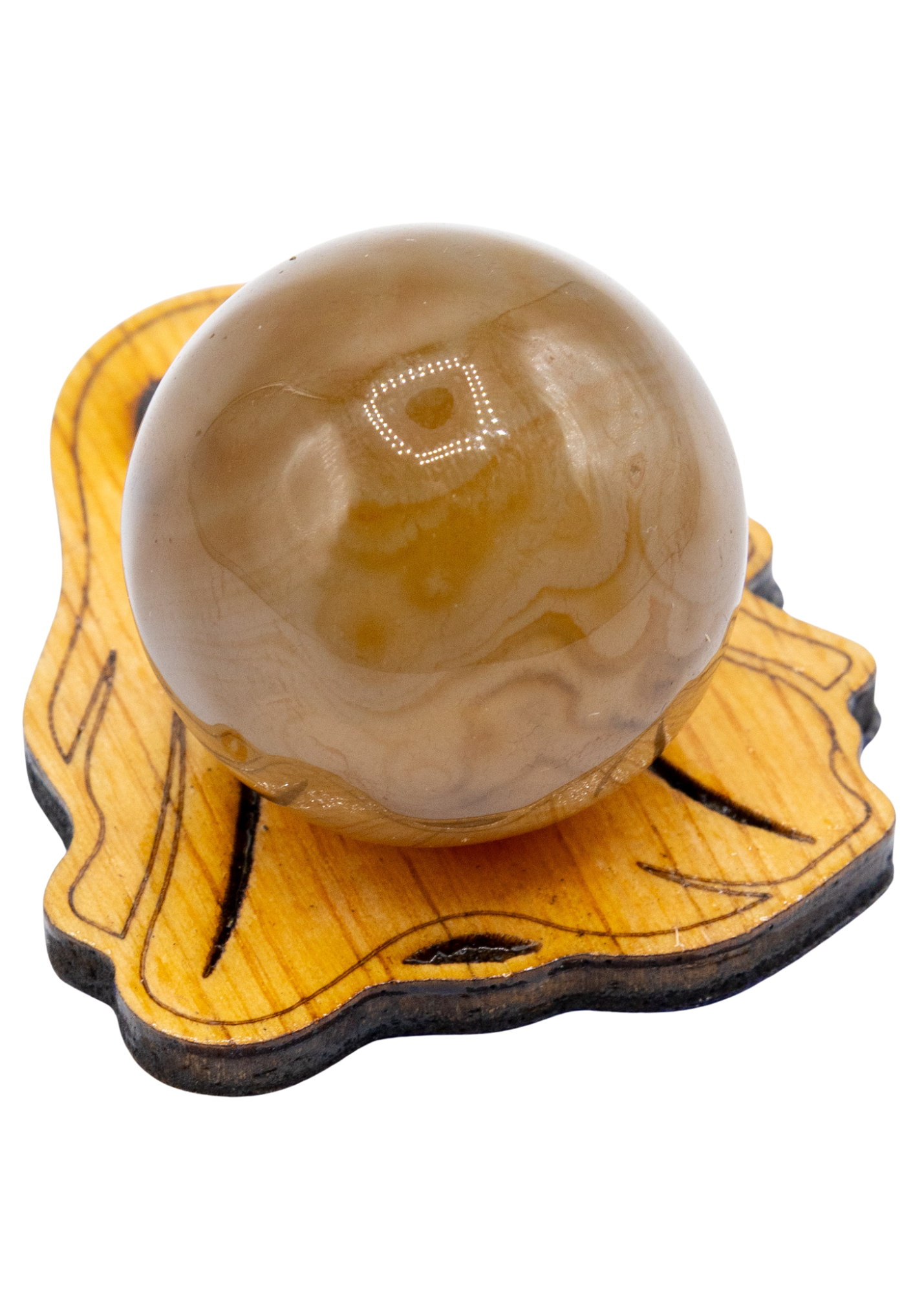 Ghost Wood Crystal Sphere Holder