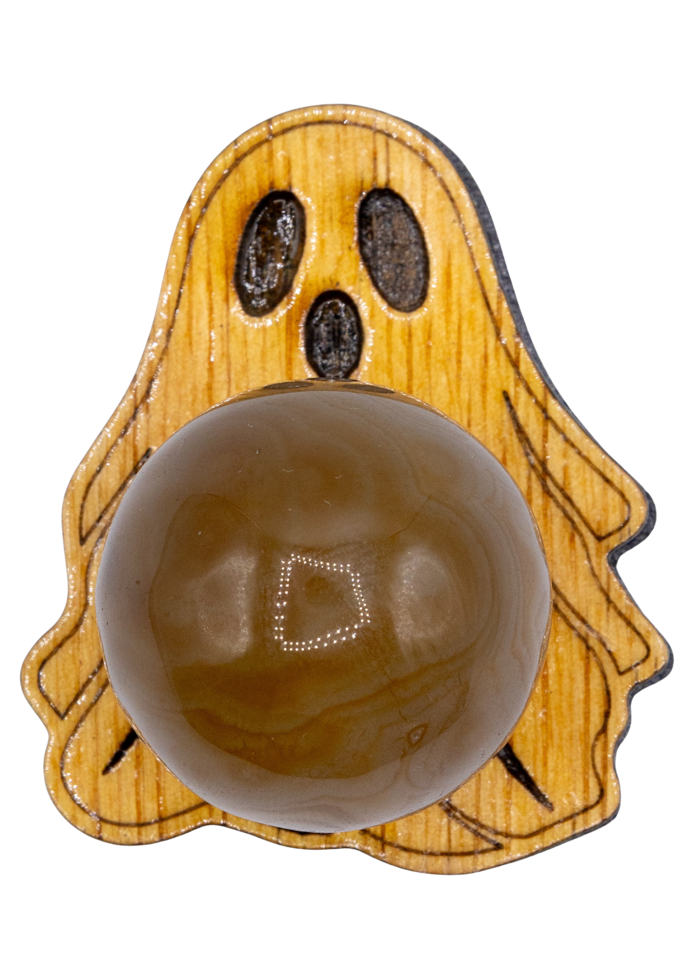 Ghost Wood Crystal Sphere Holder