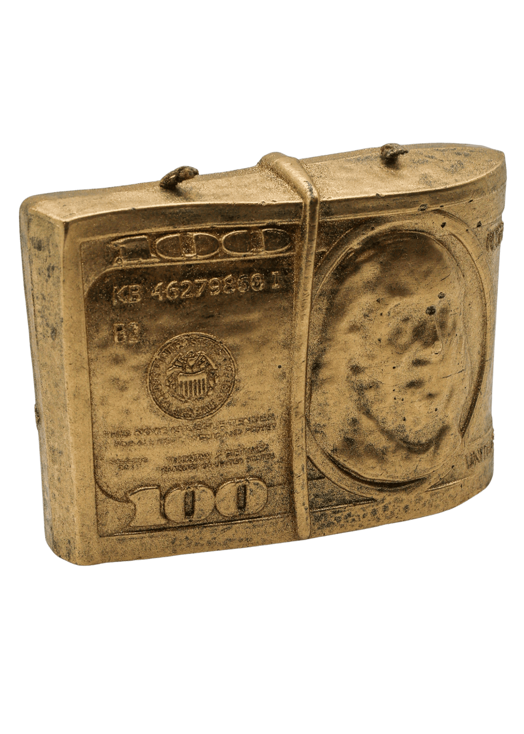 Gold $100 Dollar 2 Wick Candle