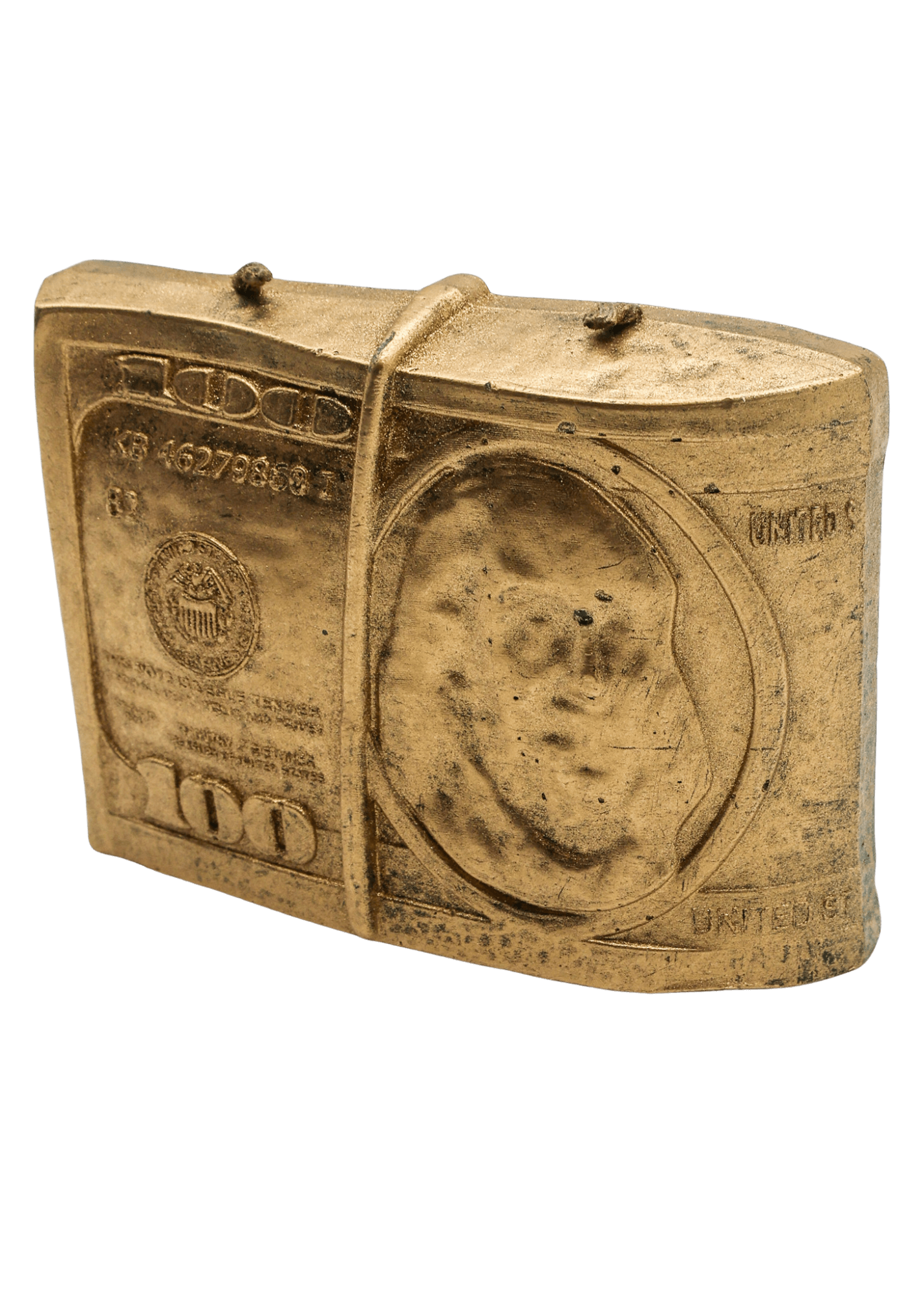 Gold $100 Dollar 2 Wick Candle