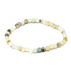 Amazonite Round Bead Bracelet 4mm - Calming Truth