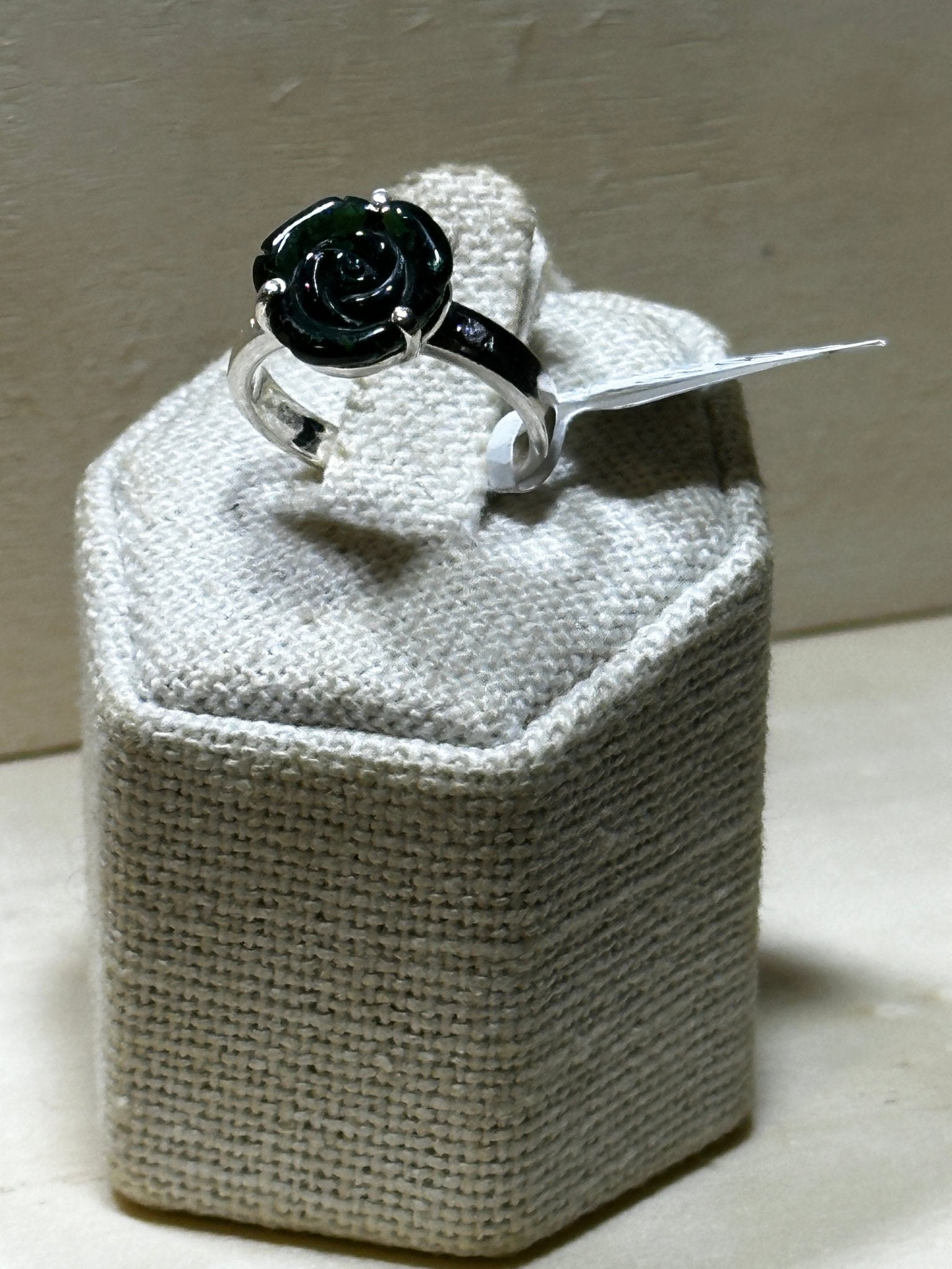 Green Tourmaline Flower Ring (03.0048)