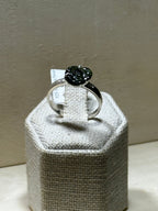 Green Tourmaline Flower Ring (03.0048)