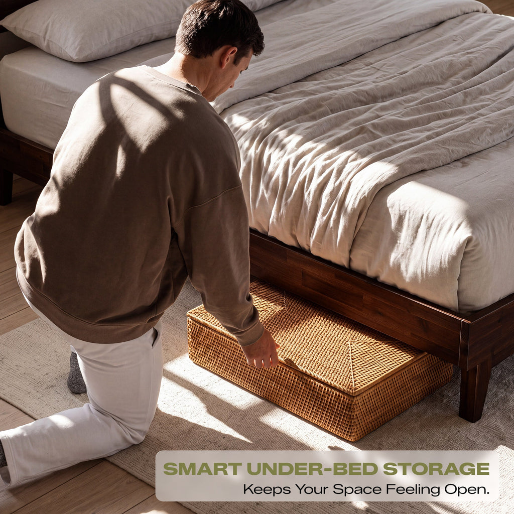 Aurora Solid Wood Bed Frame