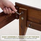 Aurora Solid Wood Bed Frame